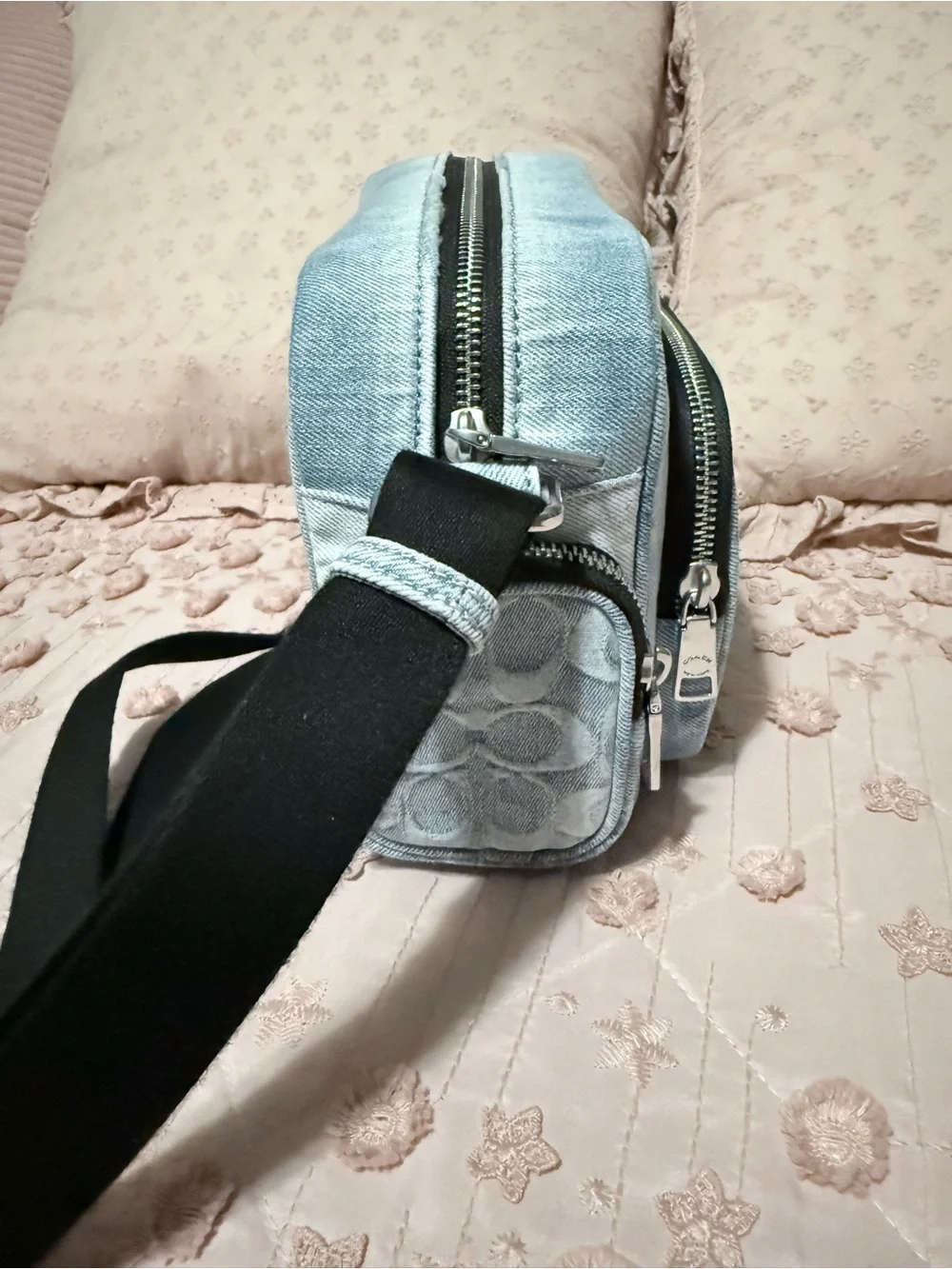 Coach Outlet Men's Fletcher Crossbody Bag In Loved Signature Denim - NO CHARMS